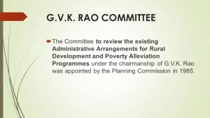 G.V.K. Rao Committee