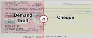Cheque and Draft Differences