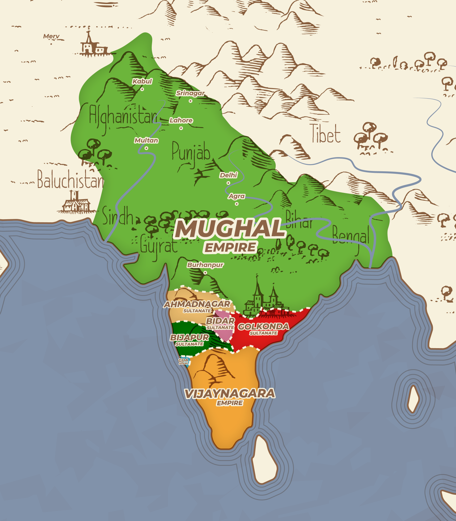 Other Conquests of Akbar