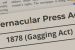 Vernacular Press Act