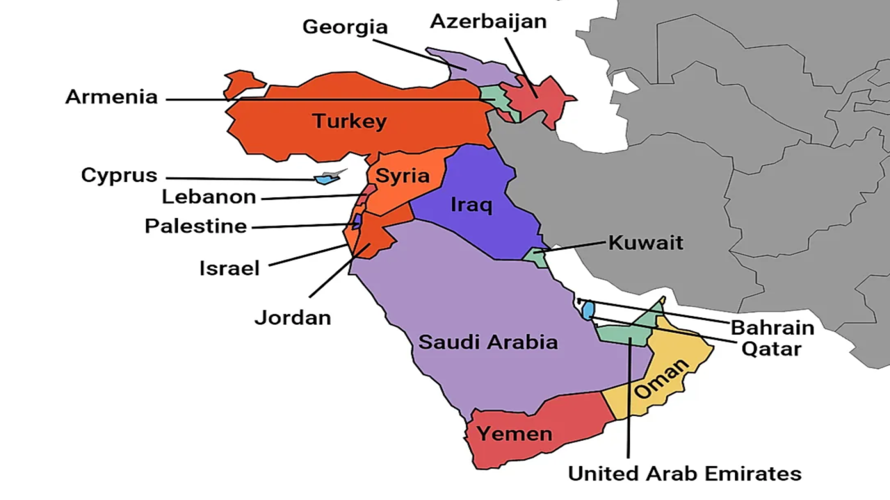 Geography of Western Asia - GKToday