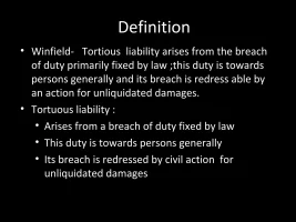 Breach of Duty Fixed by Law