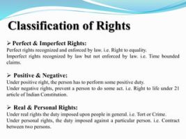 Difference Between Perfect and Imperfect Rights