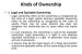 Legal and Equitable Ownership