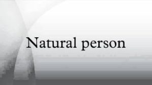 Natural person
