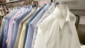 Dry cleaning of clothes