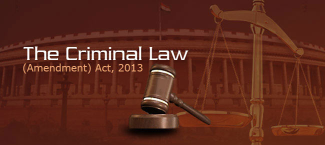 Criminal Law (Amendment) Act, 2013
