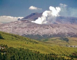 Mount Aso erupts in Japan
