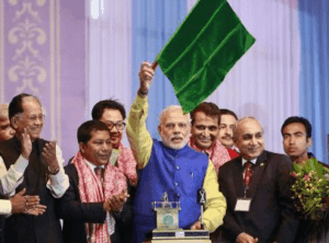 PM flags off Meghalaya’s first train