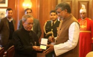 Nobel laureate Kailash Satyarthi's Prize for Display at Rashtrapati Bhavan museum