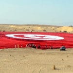 World’s largest flag unfurled in Tunisia