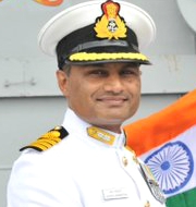 Captain Krishna Swaminathan takes over command of INS Vikramaditya