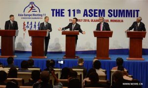 11th ASEM Summit issues Ulaanbaatar Declaration