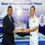 GRSE hands over fast attack craft Tihayu to Indian Navy