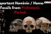 Important Hominin / Homo Fossils from Prehistoric Period