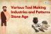 Various Tool Making Industries and Patterns in Stone Age