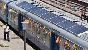 India’s first solar powered DEMU train launched