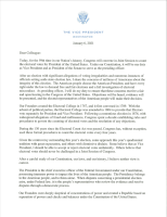 Election of Vice President: Review of Constitutional Provisions