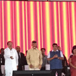 Foundation stone for national waterway on Krishna River laid