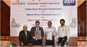 ISRO–BHEL tie up for Production of Space Grade Lithium-Ion Cells