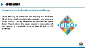 Government launches Niryat Mitra mobile app