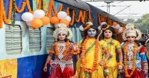 Sri Ramayana Express flagged off from Safdarjung railway station in Delhi