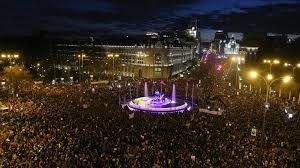 Why was a mass rally organised in Madrid?