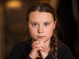 Young Environmental activists skip school to call action