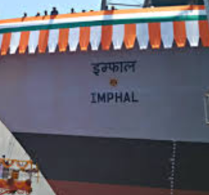 Guided Missile Destroyer INS Imphal Launched