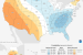 North Eastern US continue to warm up and northwest to receive storm