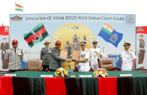 Affiliation Charter Signed between Assam Rifles and Indian Coast Guard