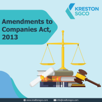 The amendment of Companies Act, 2013