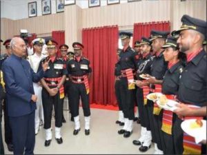 Corps of Army Air Defense at Gopalpur honored with President Colors