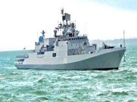 INS Tarkash arrives at Reunion Islands, France