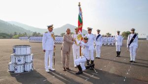 President’s Colour awarded to Indian Naval Academy