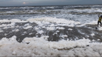 Ocean Foam at Chennai Beach