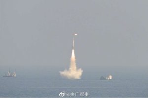 K-4 Nuclear capable Underwater missile test fired by India