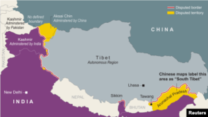 WHO map includes Ladakh as Chinese Territory