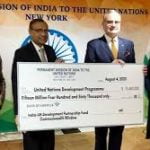 India contributed USD 15.46 million to India-UN Development Partnership Fund