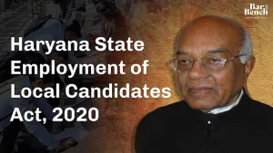हरियाणा राज्य स्थानीय उम्मीदवारों को रोजगार विधेयक, 2020