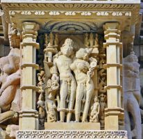 लक्ष्मीनारायण मंदिर की मूर्तिकला
