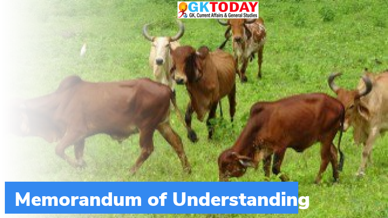 MoU signed between Department of Animal Husbandry and Dairying and Ministry  of AYUSH - GKToday