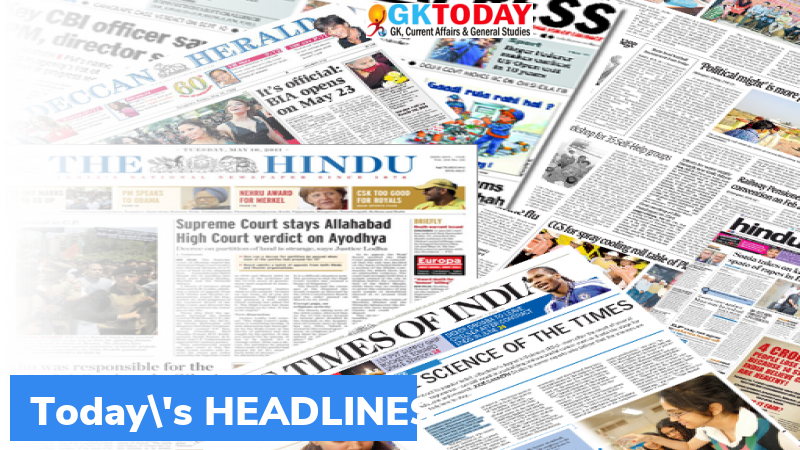 Current Affairs Today S Headlines October 12 21 Gktoday