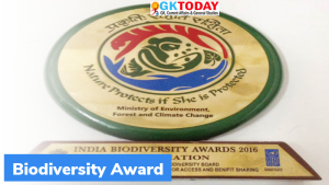 India Biodiversity Awards 2021 प्रदान किये गये