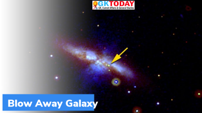 First Blow Away Galaxy discovered