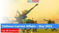 Top 10 Defence Current Affairs Questions – May, 2021