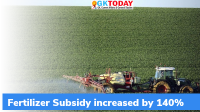 GoI increases Fertilizer Subsidy by 140%