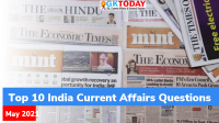 Top 10 India Current Affairs Questions – May, 2021