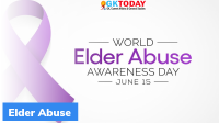 World Elder Abuse Awareness Day
