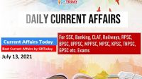 Daily Current Affairs Quiz : July 13, 2021